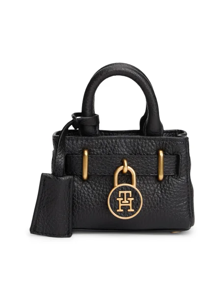 Geantă Tommy Hilfiger din piele negru