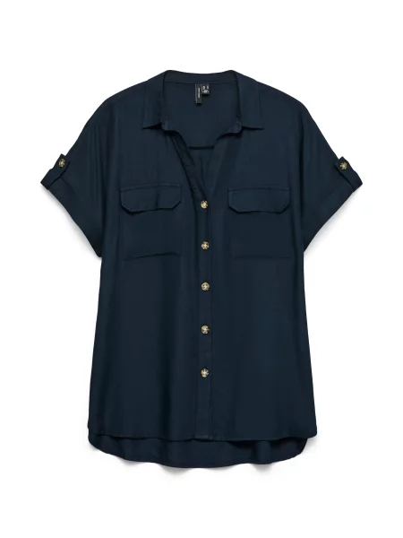 VERO MODA Bluză VMBUMPY bleumarin