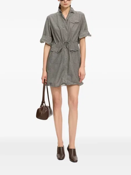 Rochie mini Jnby cu imagine cu imprimeu geometric gri