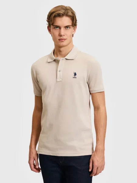 Поло US Polo бежевий