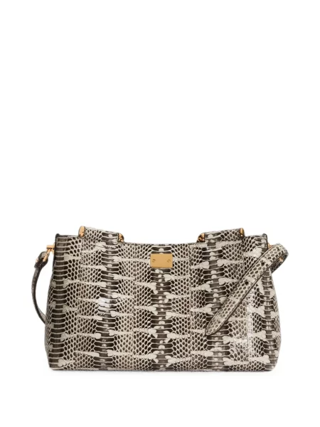 Τσάντα χιαστί Dolce & Gabbana καφέ