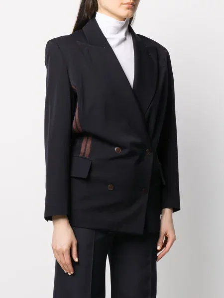 Pruhovaná bunda Jean Paul Gaultier Pre-owned modrá