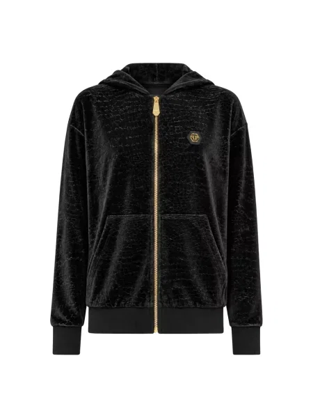 Bluza z kapturem Philipp Plein z kapturem czarna