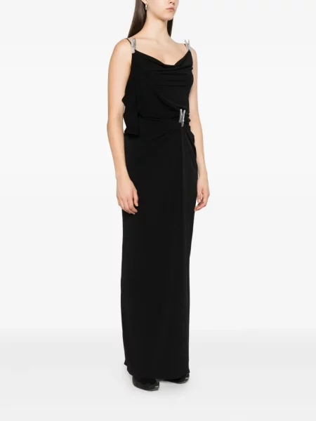 Rochie de seară Coperni drapată negru