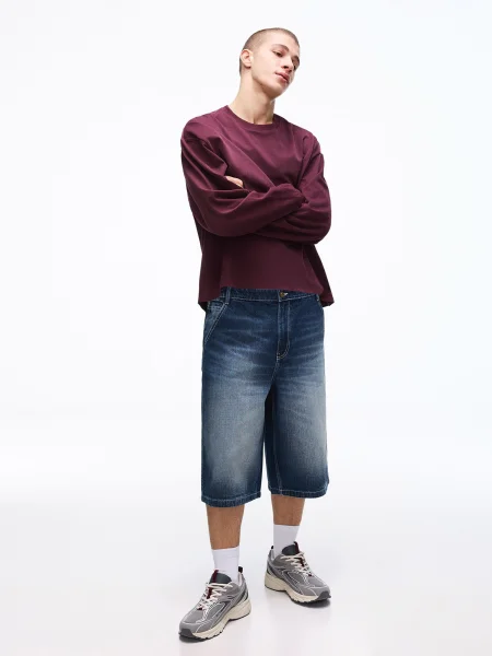 Bershka Jeans albastru
