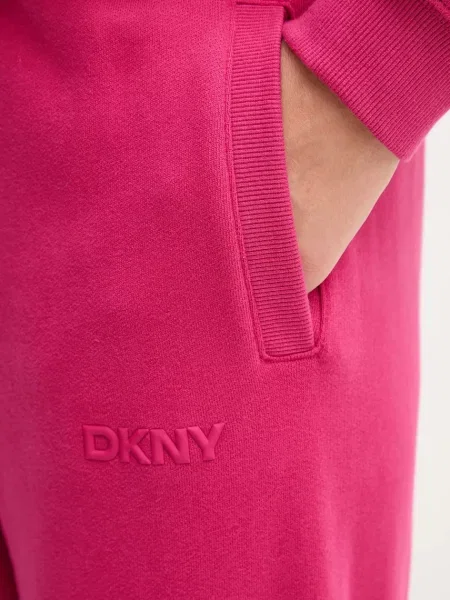 Спортивні штани Dkny однотонні рожевий