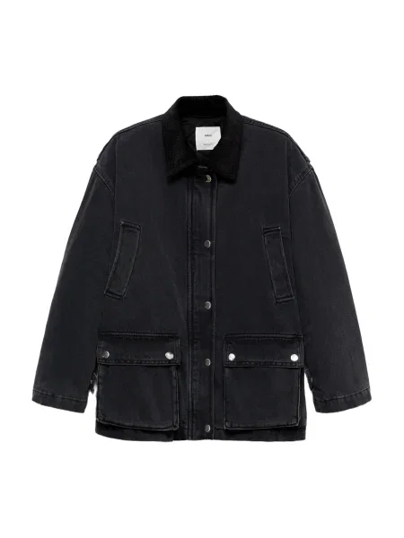 MANGO Geacă de primăvară-toamnă SUZIE / denim negru