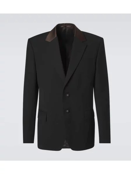 Sacou Wales Bonner din satin negru