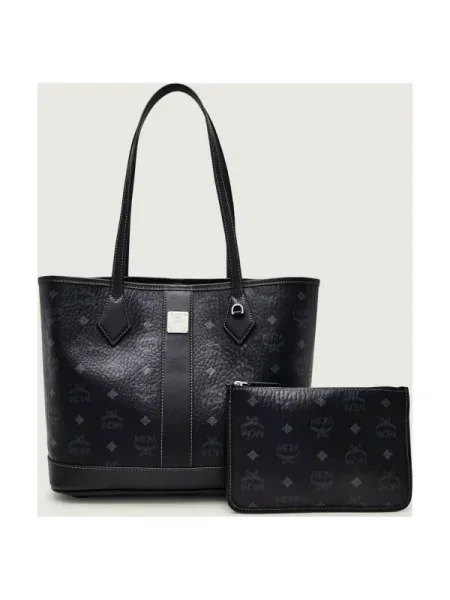 MCM De piele geantă shopper + borsetă LIZ negru