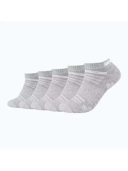 Zokni Skechers Mesh Ventilation Sneaker 5 pairs fog melange Mesh Ventilation Sneaker szürke