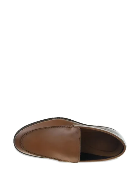 Кожени лоуфъри Clarks Originals с връзки кафяво