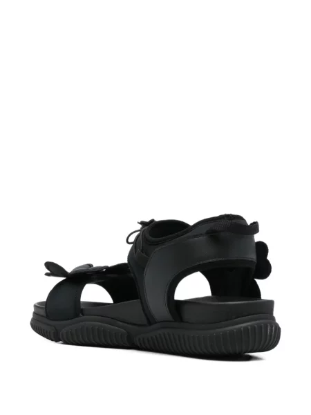Sandale Cecilie Bahnsen cu model floral cu aplicații negru