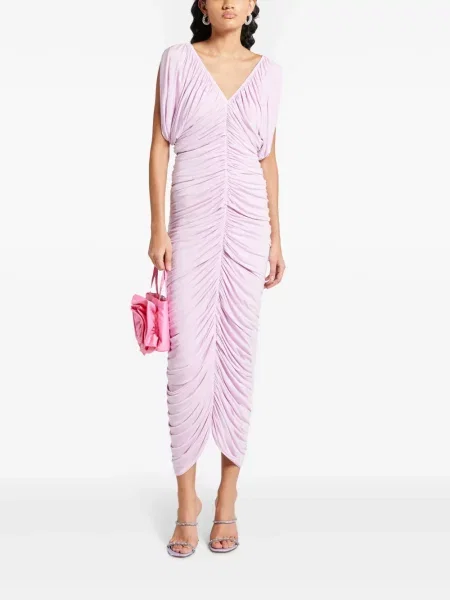 Rochie midi Magda Butrym cu volane violet