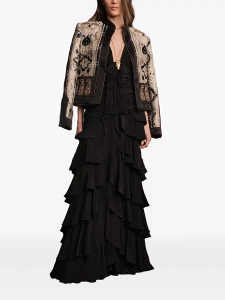 Rochie maxi Johanna Ortiz cu volane negru