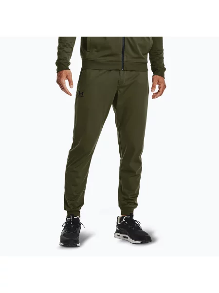 Spodnie Under Armour Sportstyle Tricot Jogger marine od green / black zielone