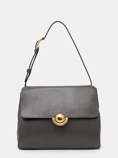 Кожена чанта Furla кафяво