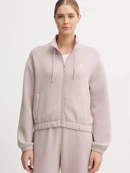 Guess bluza CECILIA z aplikacją różowy