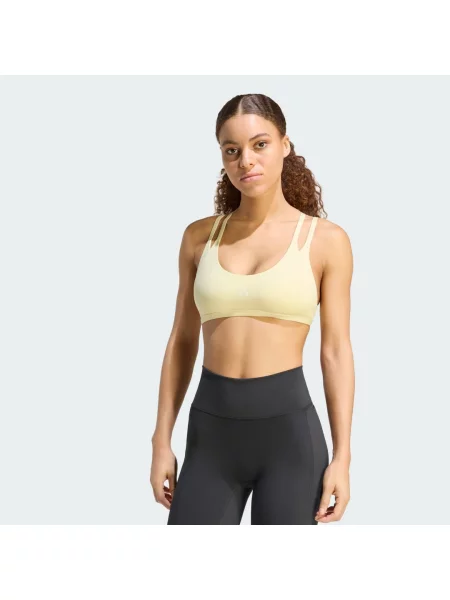 Podprsenka slehkým zpevněním Optime Workout Strappy žlutá