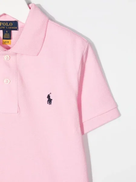 Koszulka polo dziecięca Polo Ralph Lauren różowa