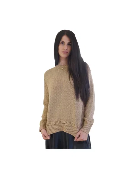 Dzianinowy sweter Ralph Lauren beżowy