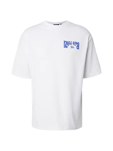 NEW ERA Tricou albastru / portocaliu homar alb