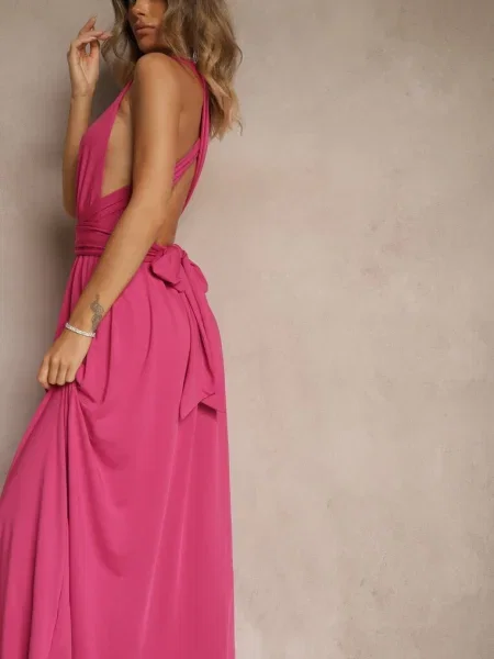 Rochie închis roz