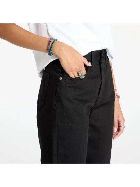 Дънки Calvin Klein Jeans с висока талия черно