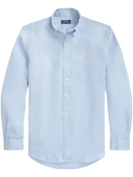 Αρκουδάκι polo Polo Ralph Lauren υφαίνω διαγωνίως με σχέδιο μπλε