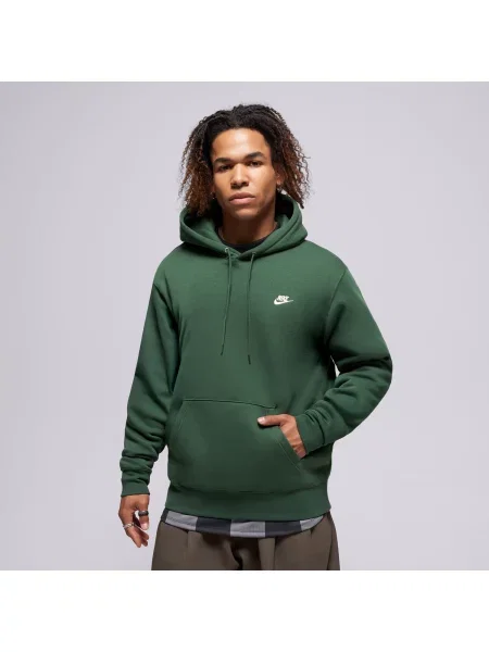 Nike Bluza Z Kapturem M Nk Club Bb Po Hoodie zielona