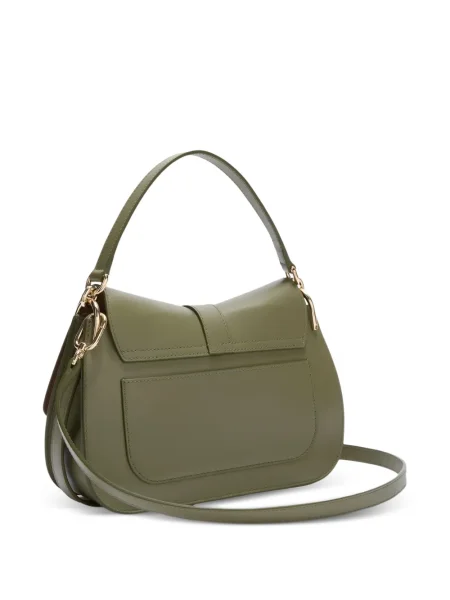 Geanta de piele Furla din piele verde