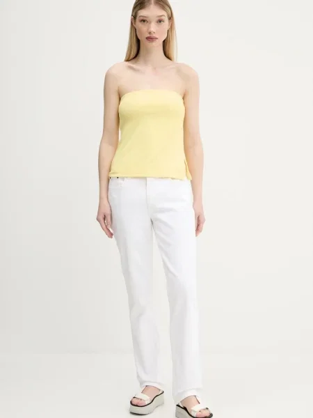 Top Abercrombie & Fitch żółty