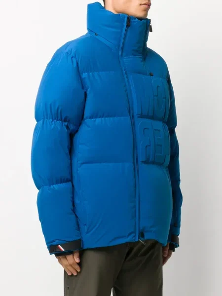 Geacă cu puf Moncler Grenoble albastru