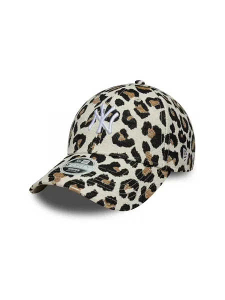 Șapcă New Era cu model leopard până la genunchi bej