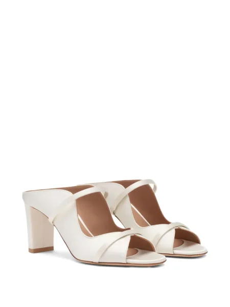 Sandale Malone Souliers din satin alb