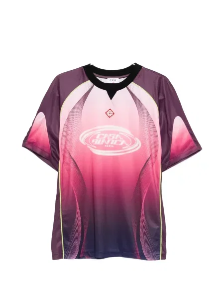 Tricou Casablanca cu gradient scurt violet