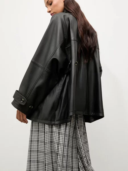 Answear.LAB geaca de piele negru