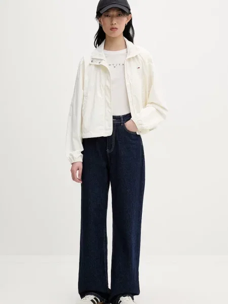 Tommy Jeans prijelazna jakna ženska bež