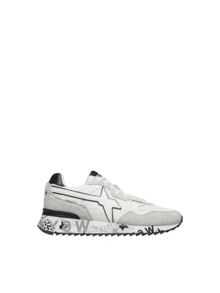 Sneakersy W6yz zamszowe białe