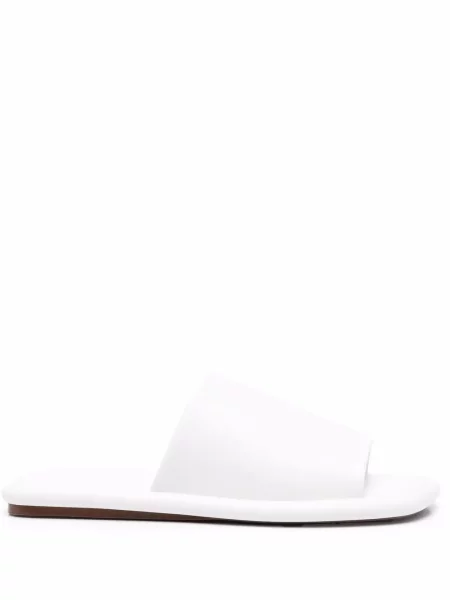Papuci tip mules Clergerie alb