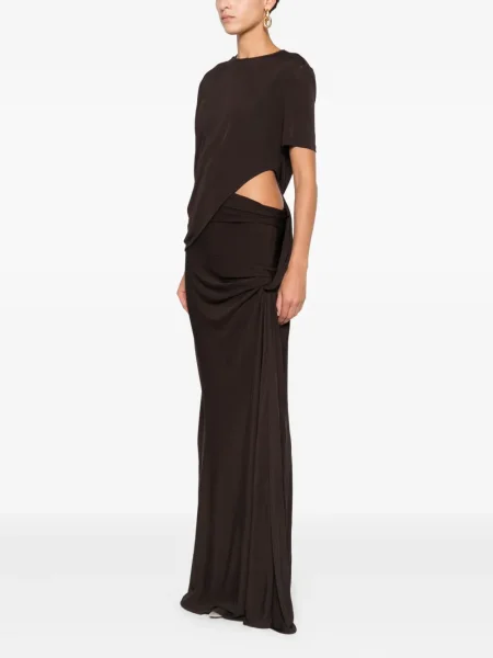 Rochie maxi Christopher Esber de costum maro