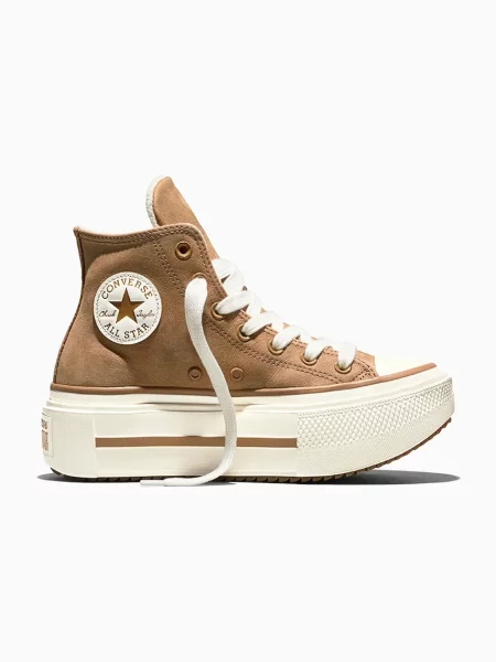 Converse Chuck Taylor All Star Lift Double Stack trampki brązowe