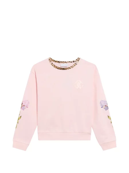 Bluza dziecięca Roberto Cavalli różowa