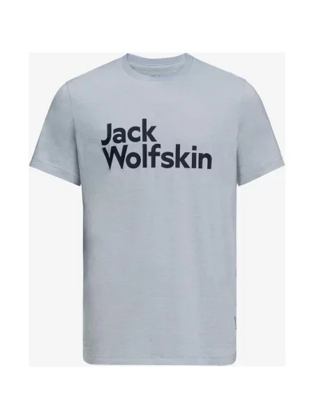 Miękki t-shirt marki Jack Wolfskin z krótkim rękawem S niebieski