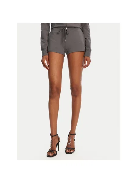 Juicy Couture Sportiniai šortai Loose Fit pilka