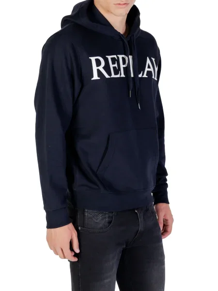 Kapucnis szvetter Replay kék