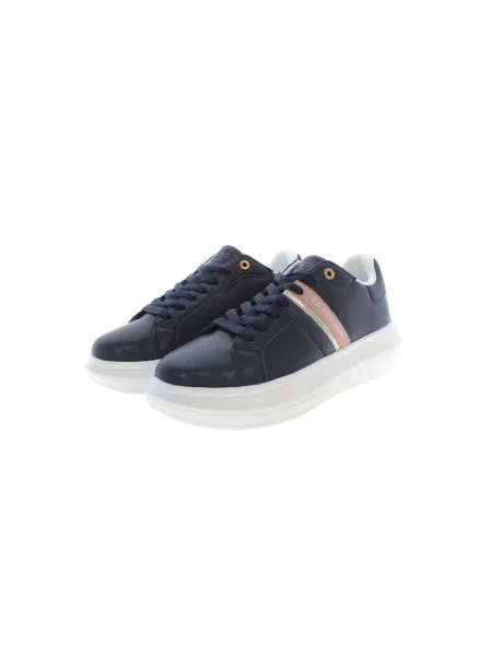Sneakersy U.s Polo Assn. skórzane niebieskie