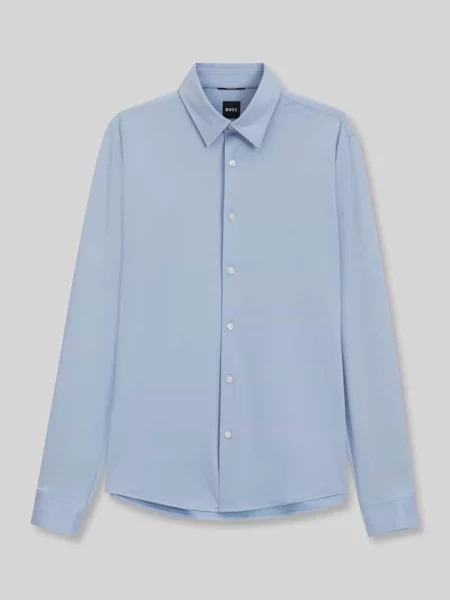 Koszula biznesowa o kroju slim fit z kołnierzykiem typu kent Boss