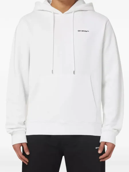 Hanorac cu glugă Off-white alb