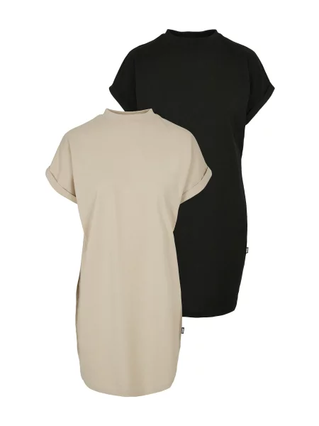 Urban Classics Rochie Rainbow bej / verde deschis / roșu negru