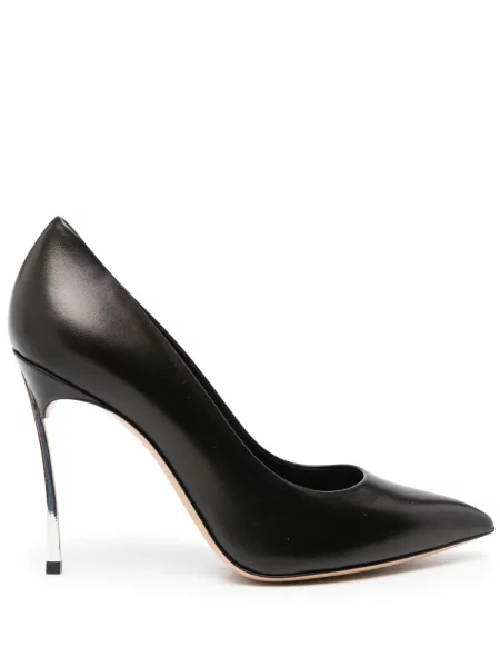 Pantofi cu toc Casadei din piele negru